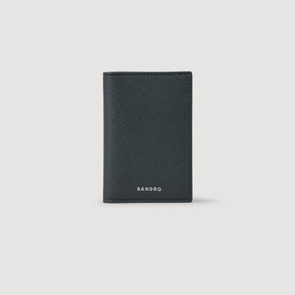 New Card Reconstituted Leather Leather Wallet Steel