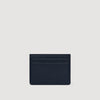 Holder Grain Grained Leather Card Holder NAVY BLUE