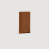 Card Grain Grained leather foldable cardholder Cognac