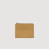 Zipped Leather Card Holder Natural
