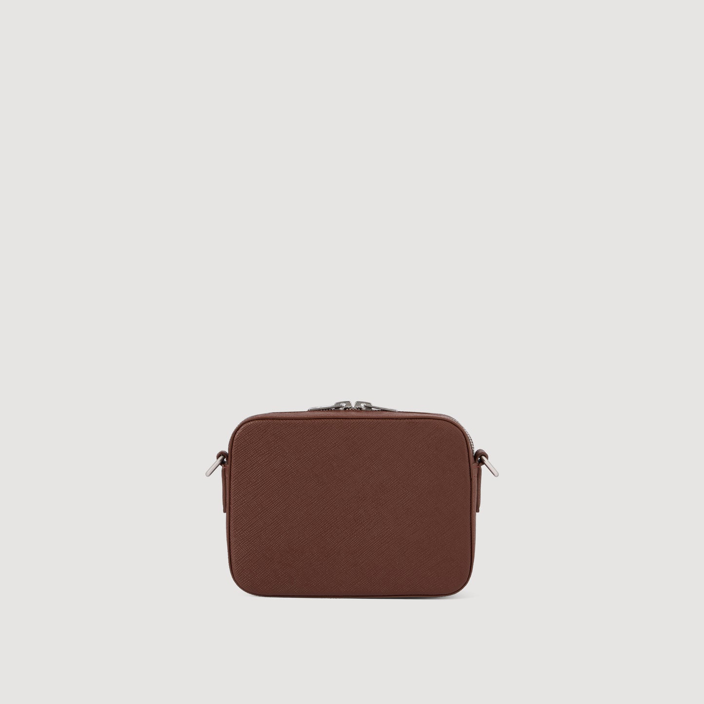 Small Reconstituted Leather Bag Cognac