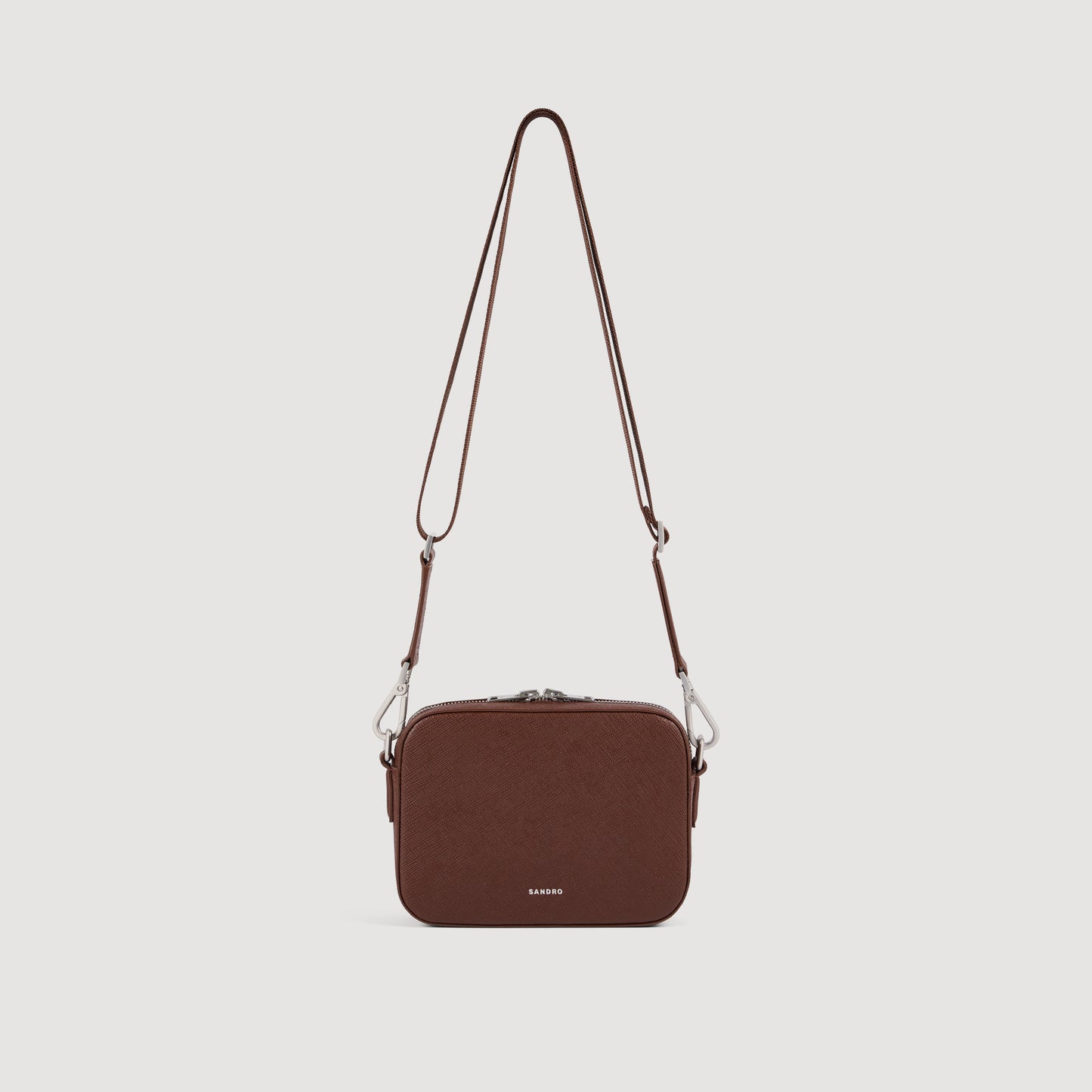Small Reconstituted Leather Bag Cognac