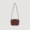 Small Reconstituted Leather Bag Cognac
