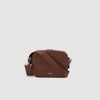Small Reconstituted Leather Bag Cognac