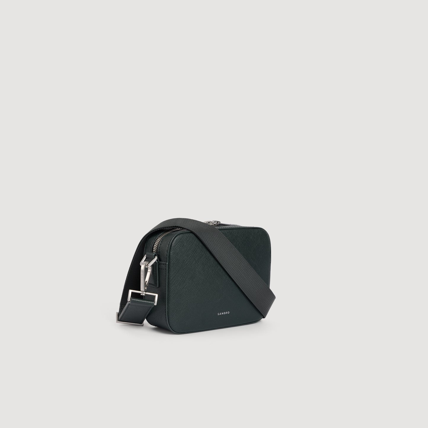 Minibag Hook Small synthetic leather logo bag Green