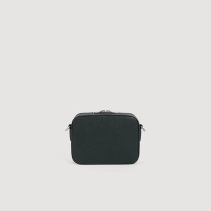 Minibag Hook Small synthetic leather logo bag Green