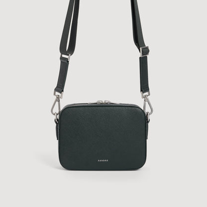 Minibag Hook Small synthetic leather logo bag Green