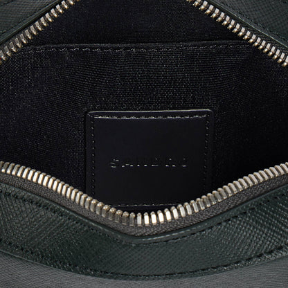 Minibag Hook Small synthetic leather logo bag Green