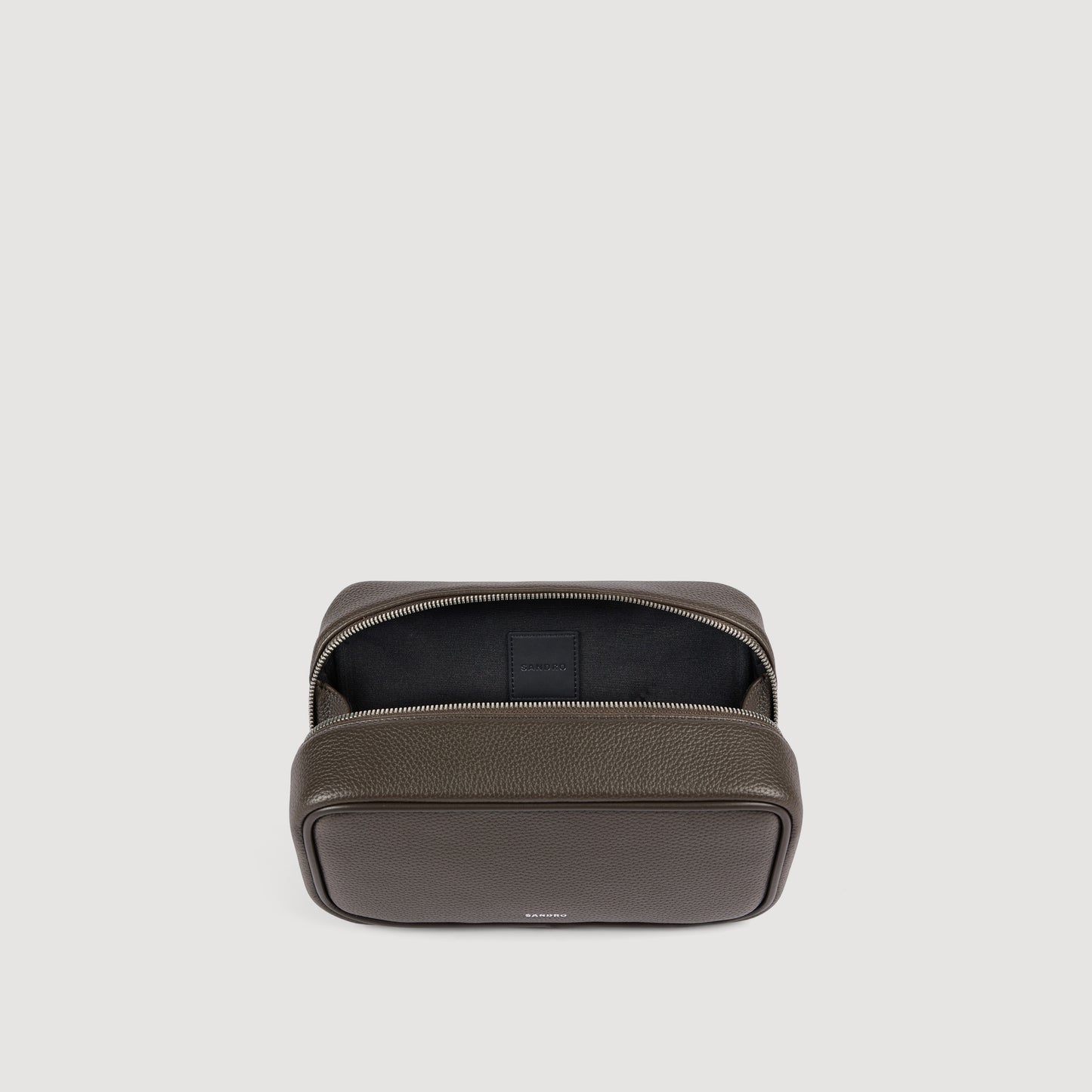 Wash New Grained Canvas Toilet Bag Taupe