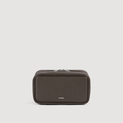 Wash New Grained Canvas Toilet Bag Taupe