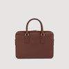 Downtown Large Update Reconstituted Leather Briefcase Cognac