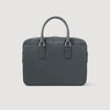 Downtown Large Update Reconstituted Leather Briefcase Steel