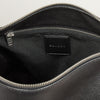 Grained Leather Satchel Black