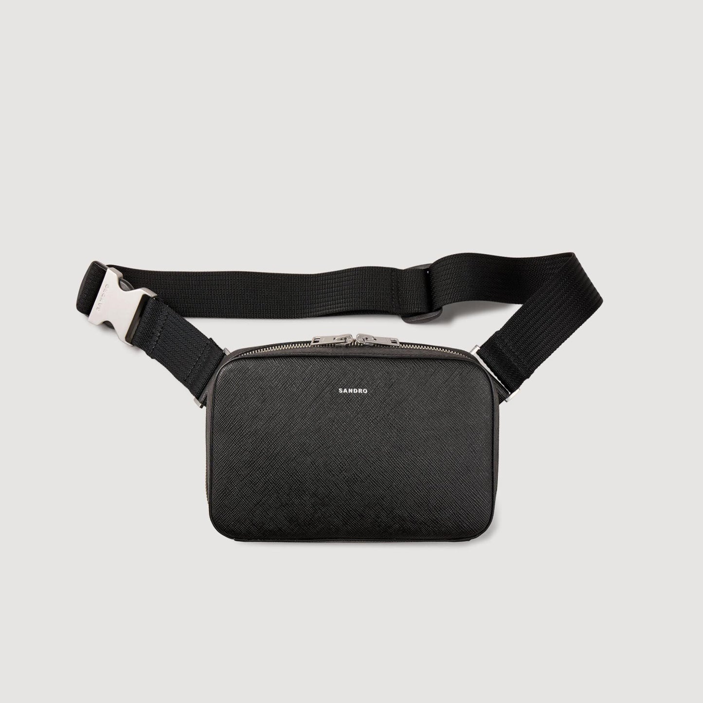 Small Recycled Leather Bag Black