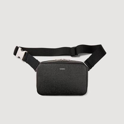 Small Recycled Leather Bag Black
