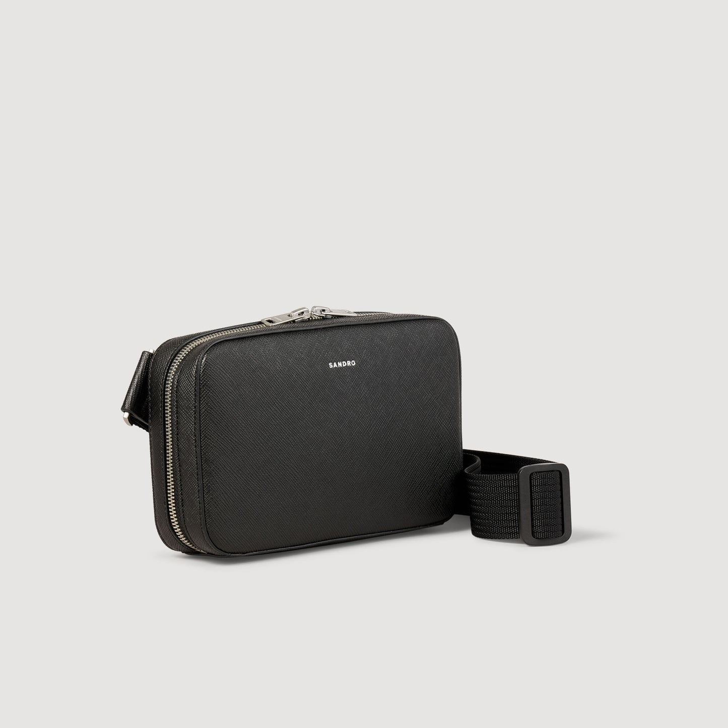 Small Recycled Leather Bag Black