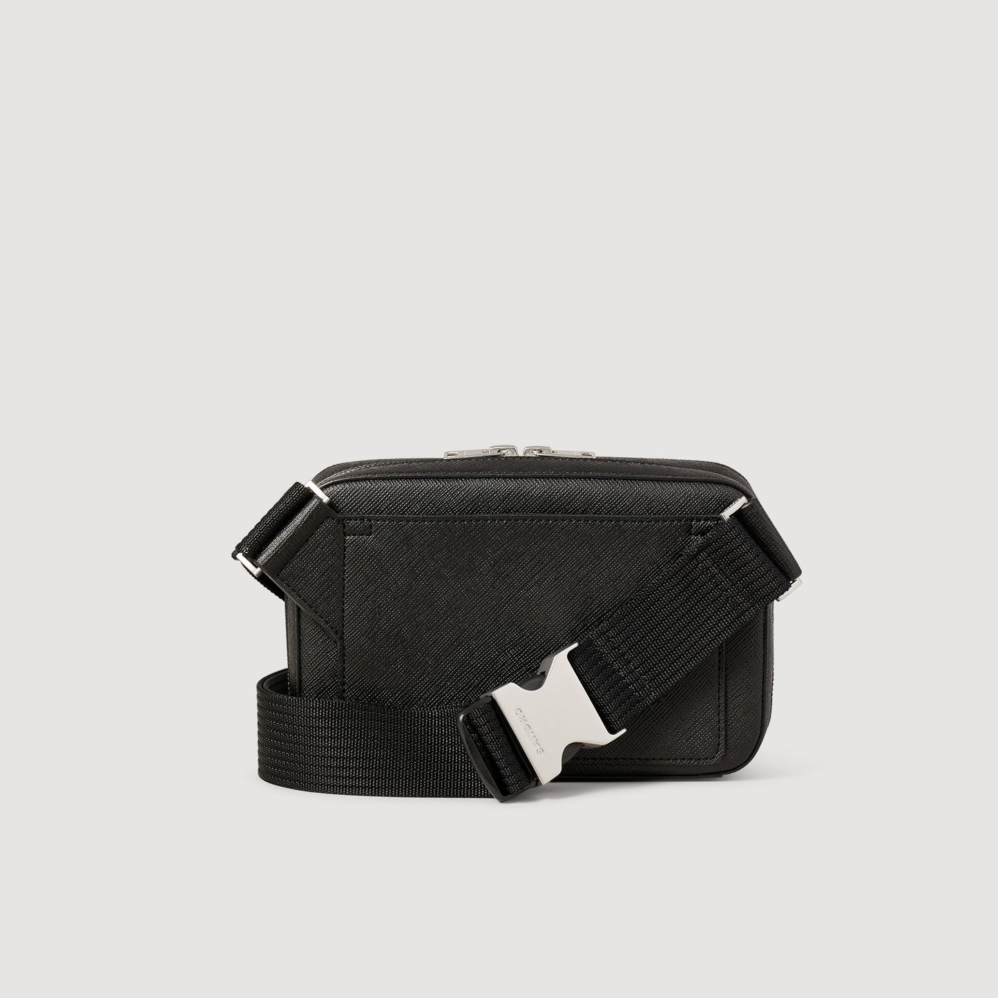 Small Recycled Leather Bag Black