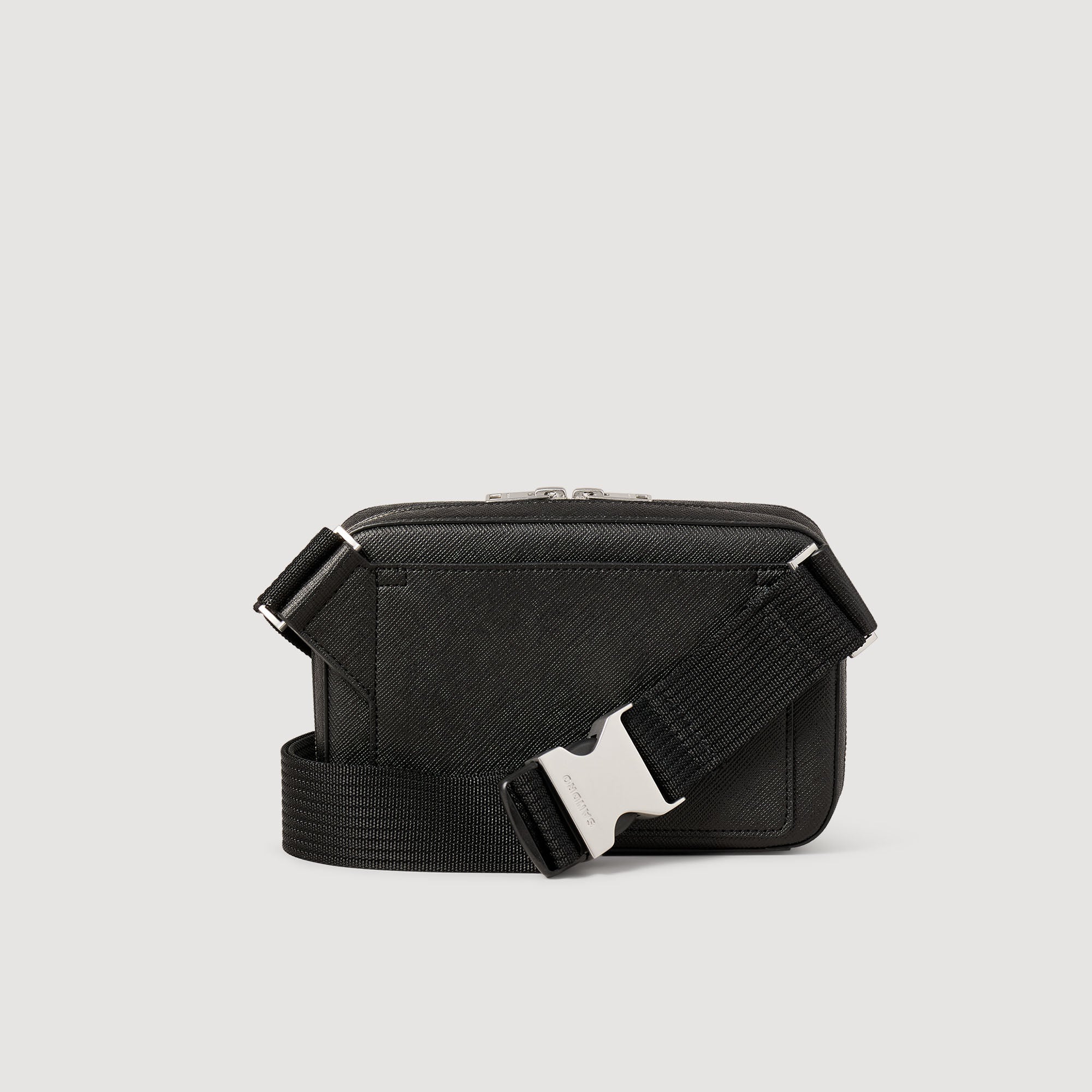 Small Recycled Leather Bag Black