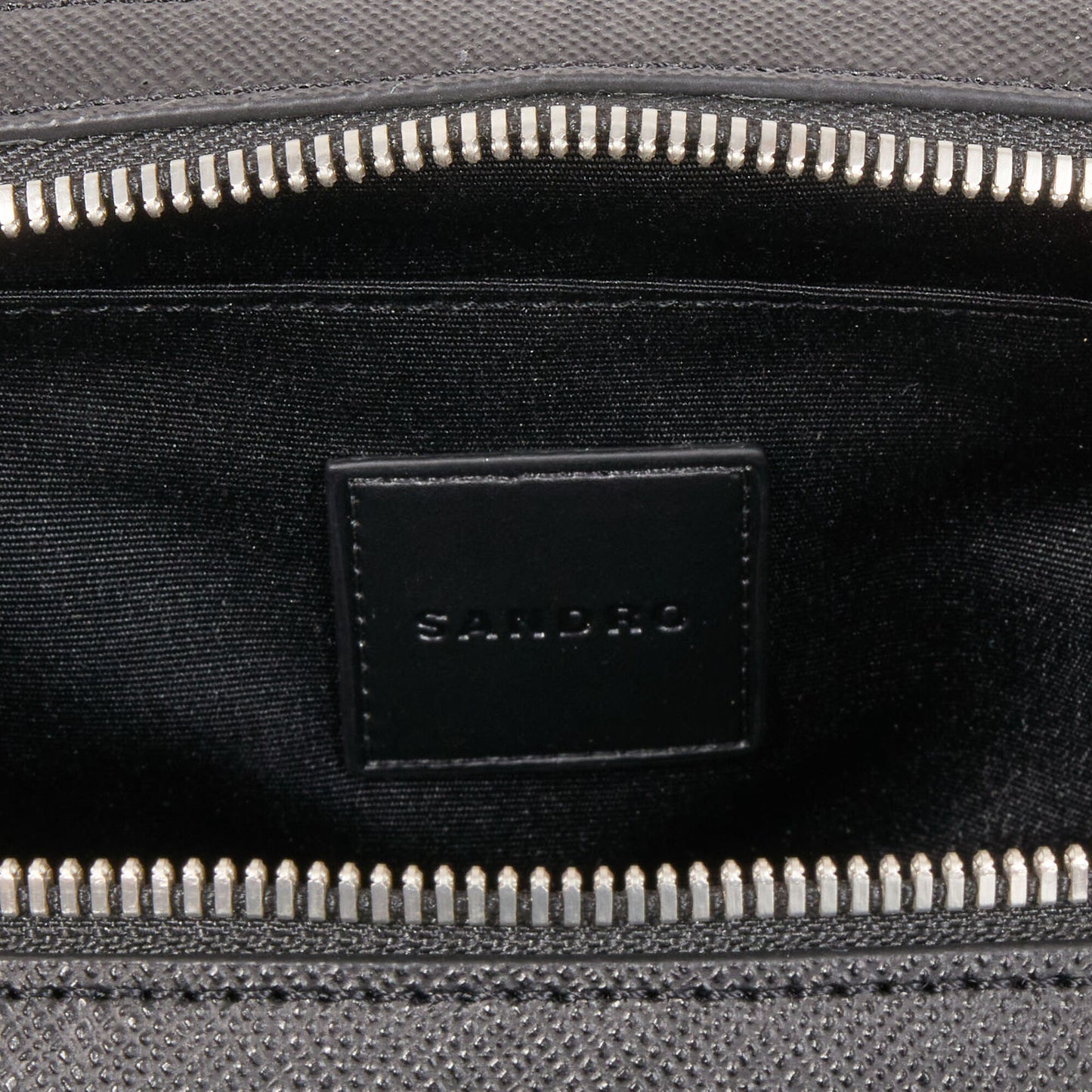 Small Recycled Leather Bag Black