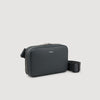 Brick Bag Saffiano Small Reconstitued Leather Bag Steel
