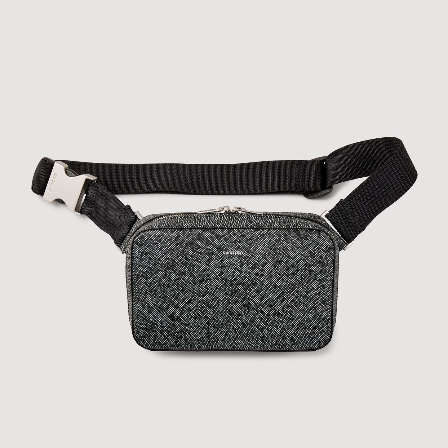 Small Recycled Leather Bag Graphites