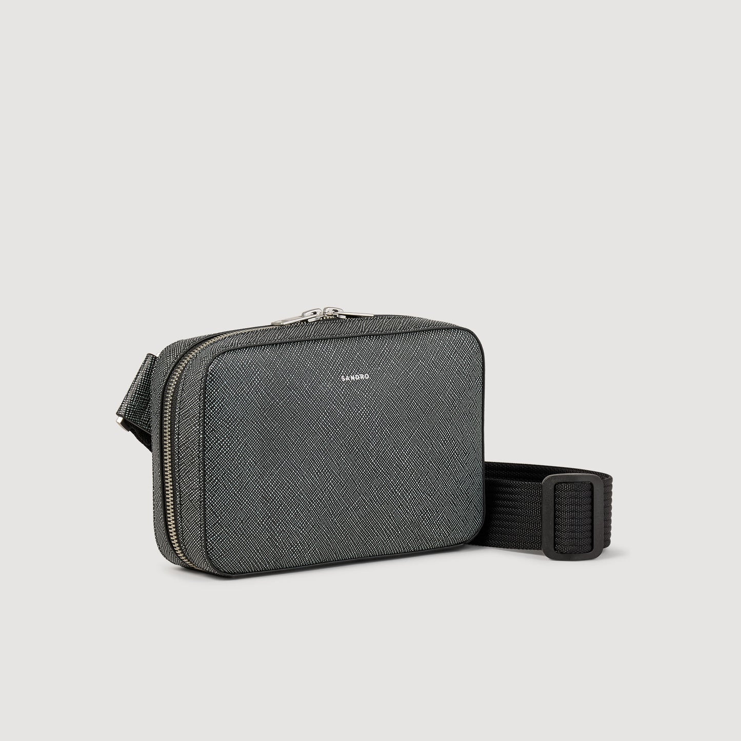 Small Recycled Leather Bag Graphites