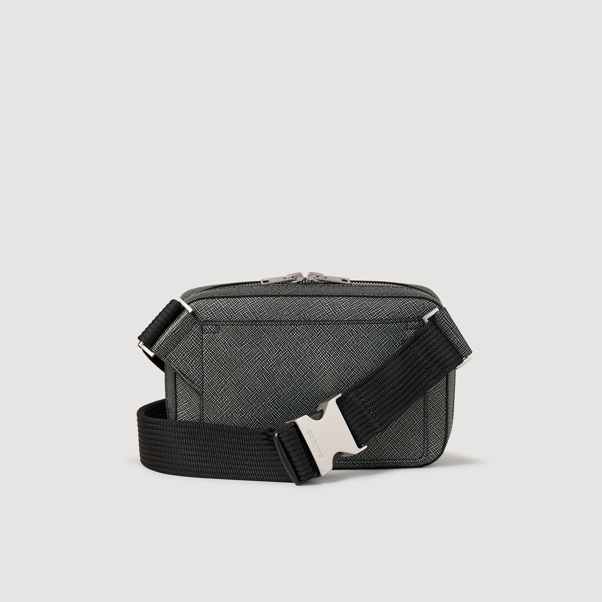 Small Recycled Leather Bag Graphites
