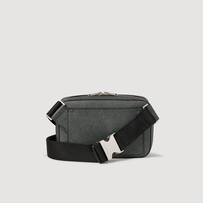 Small Recycled Leather Bag Graphites