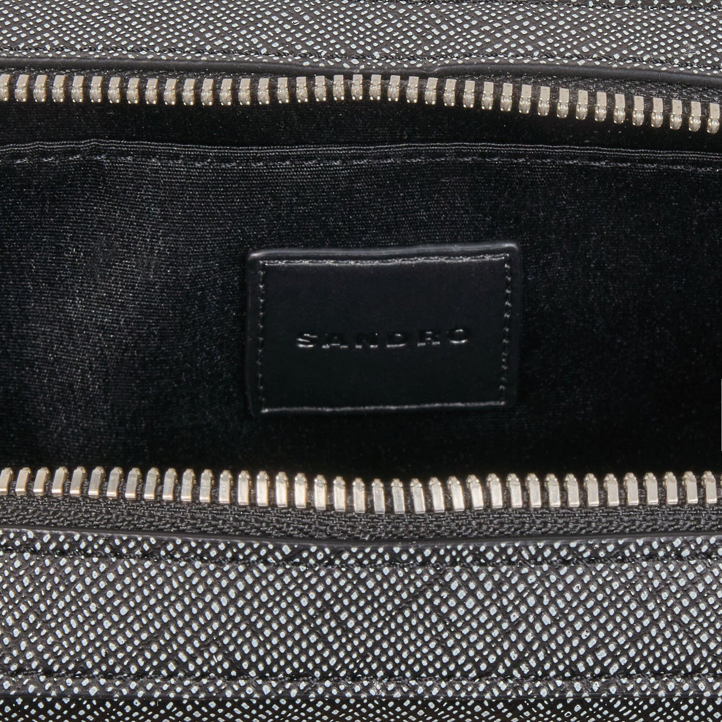 Small Recycled Leather Bag Graphites