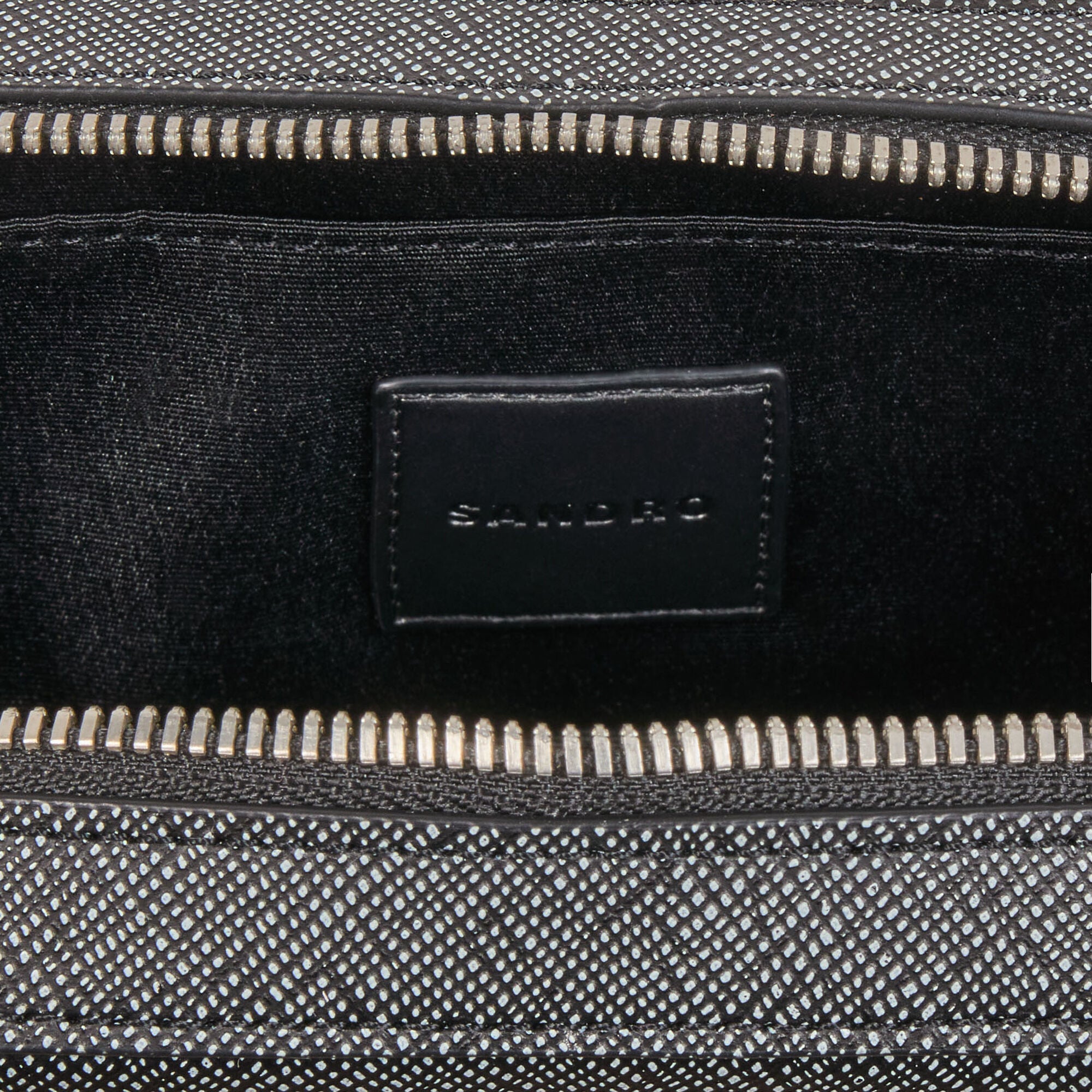 Small Recycled Leather Bag Graphites