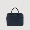 Downtown Grain Large Grained Leather Briefcase NAVY BLUE