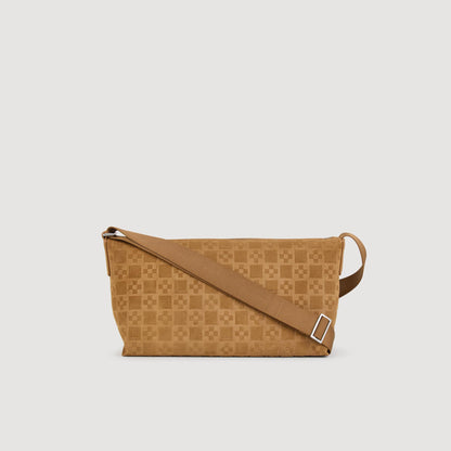 Mini Crossbody Cross Suede Shoulder Hobo Bag Camel
