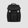 Backpack Nylon Neo Recycled leather backpack Black