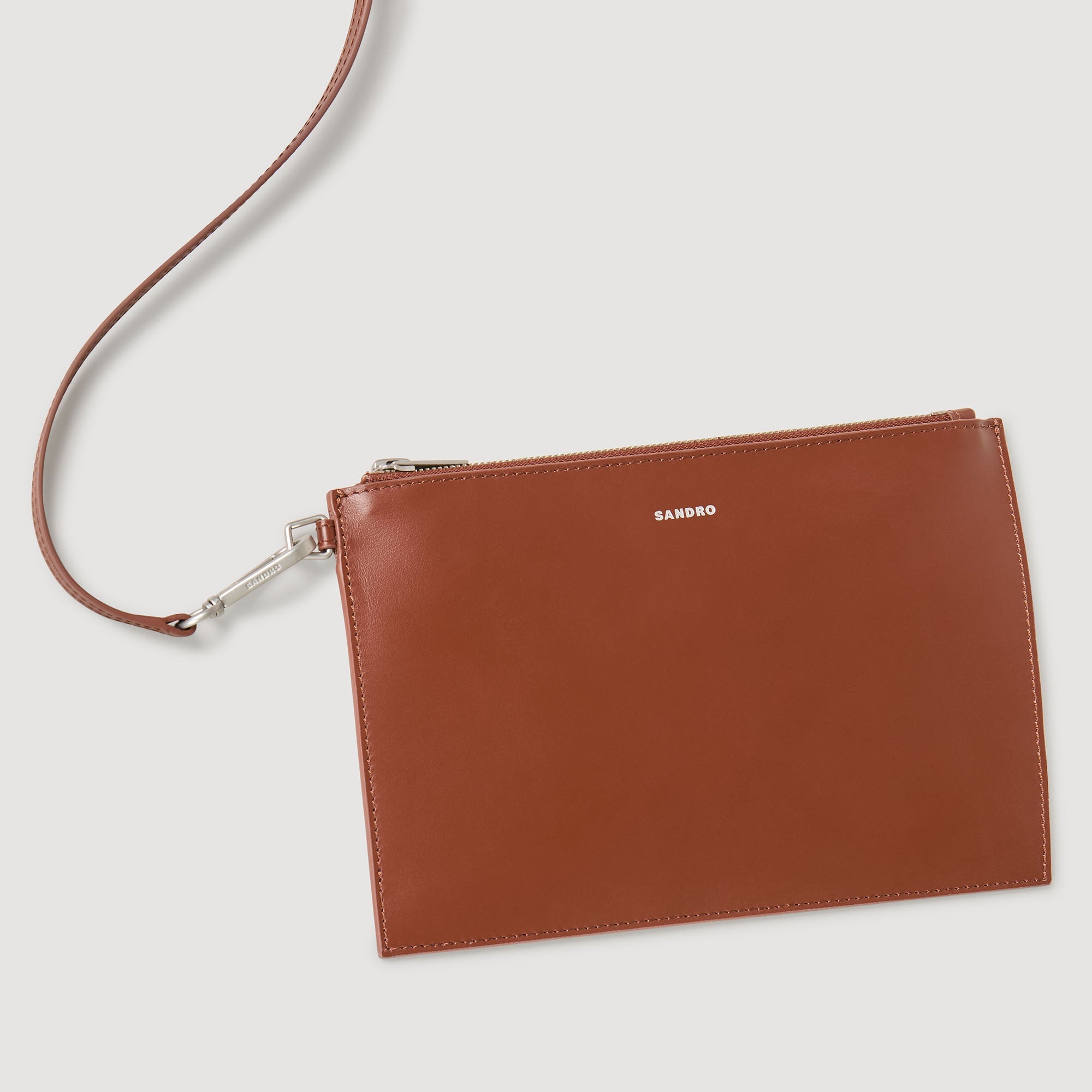 Minimal Tote Leather Shopping Bag Chocolate