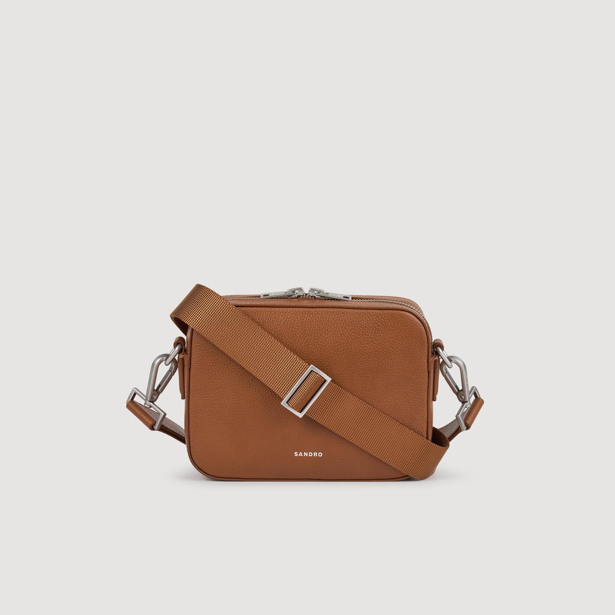 Minibag Hook Grain Small Grained Leather Bag Cognac