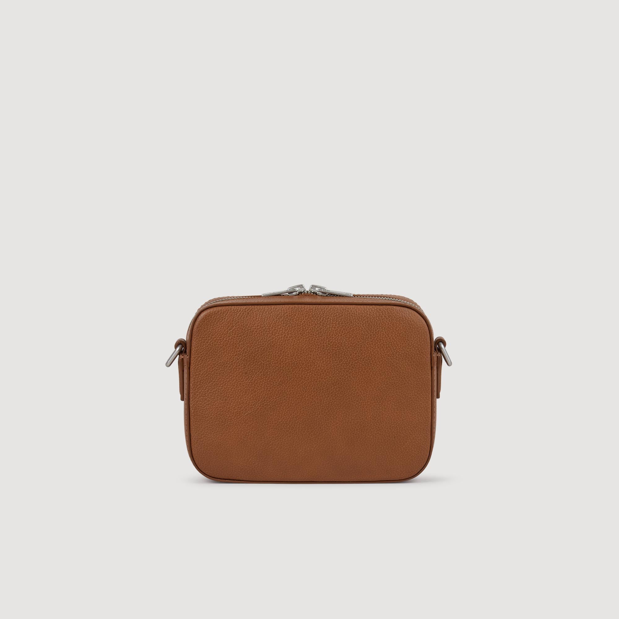 Minibag Hook Grain Small Grained Leather Bag Cognac