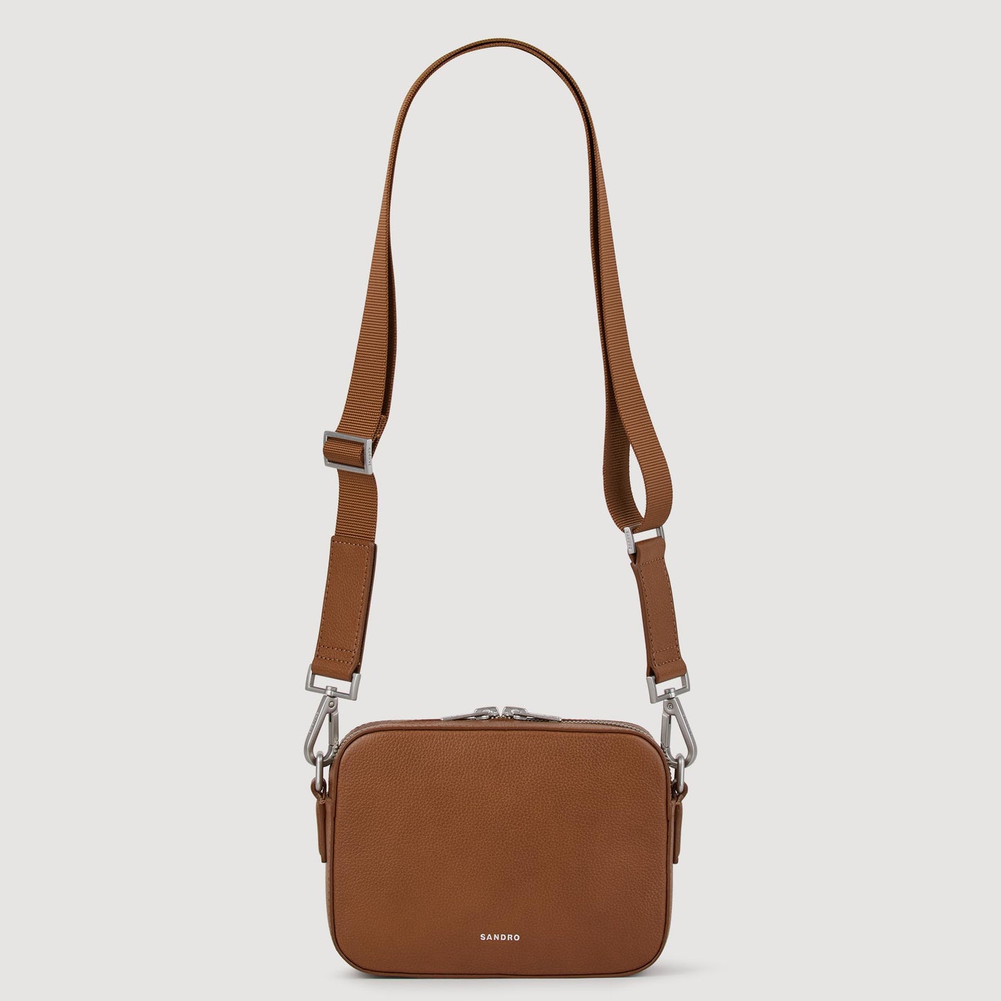 Minibag Hook Grain Small Grained Leather Bag Cognac