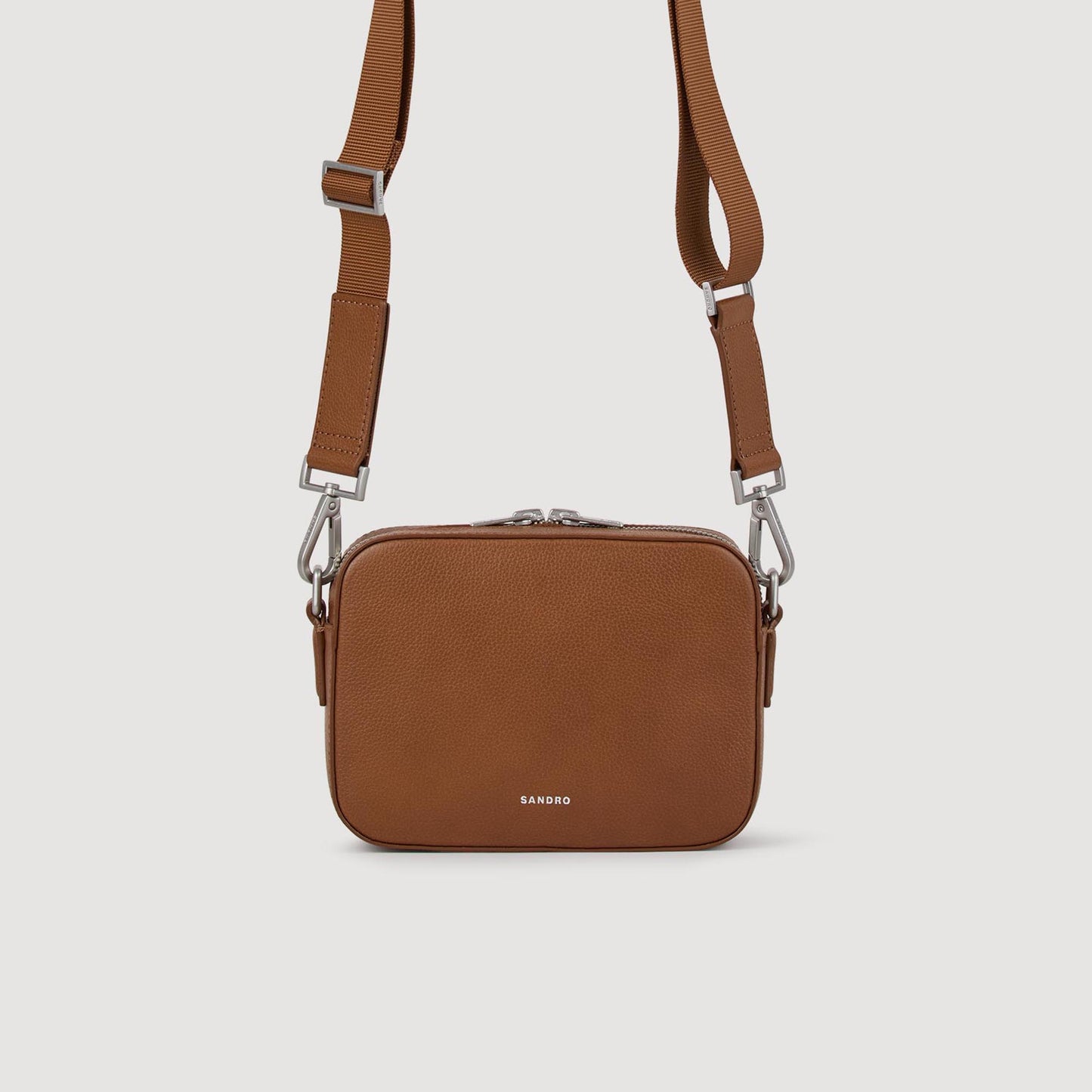 Minibag Hook Grain Small Grained Leather Bag Cognac