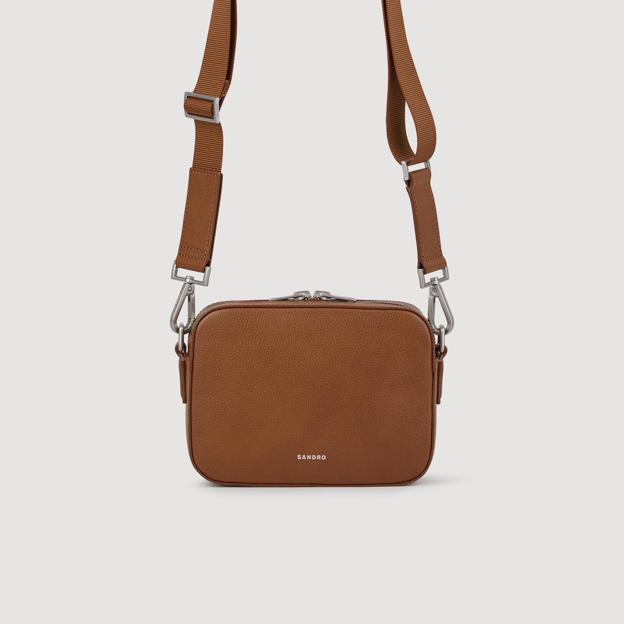 Minibag Hook Grain Small Grained Leather Bag Cognac