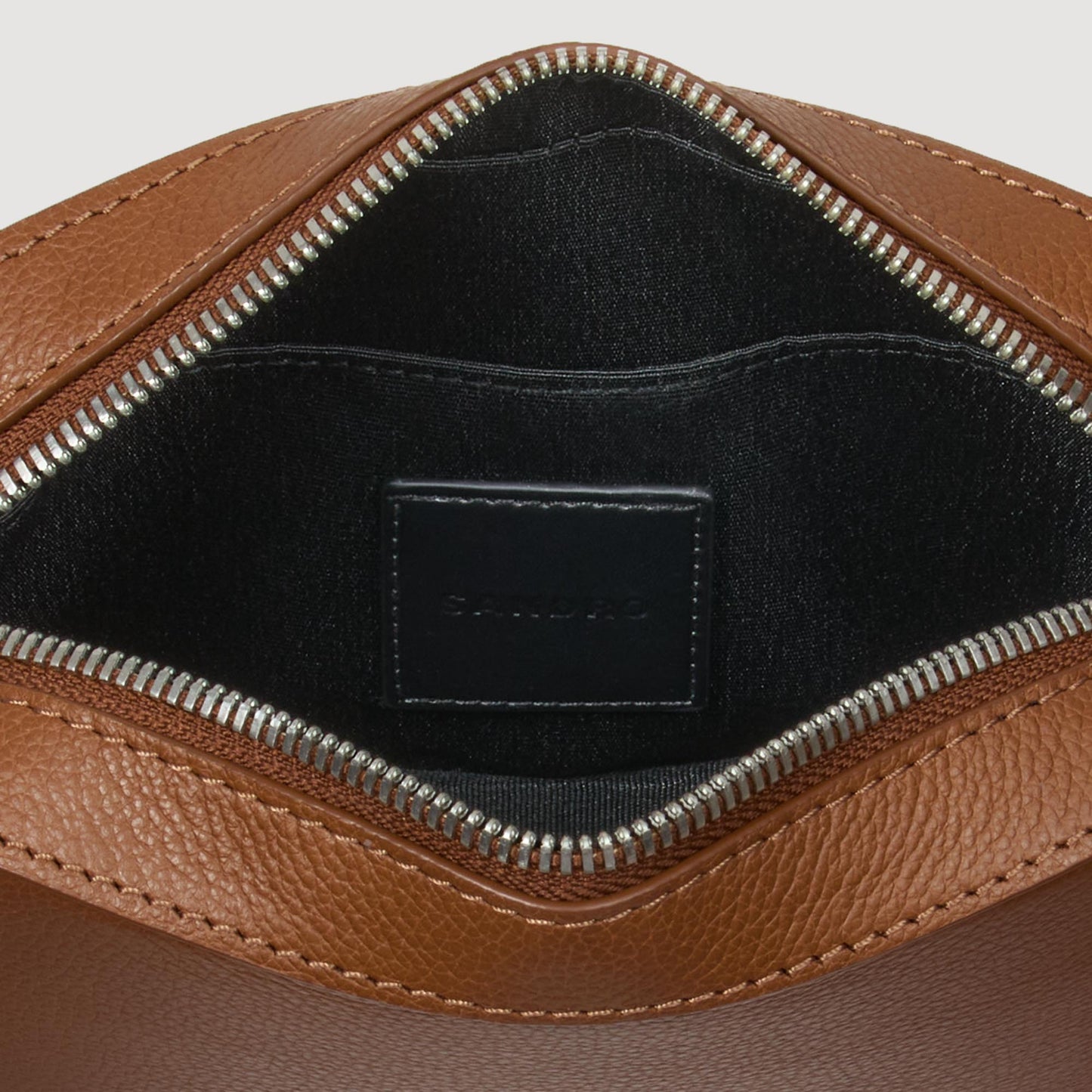 Minibag Hook Grain Small Grained Leather Bag Cognac