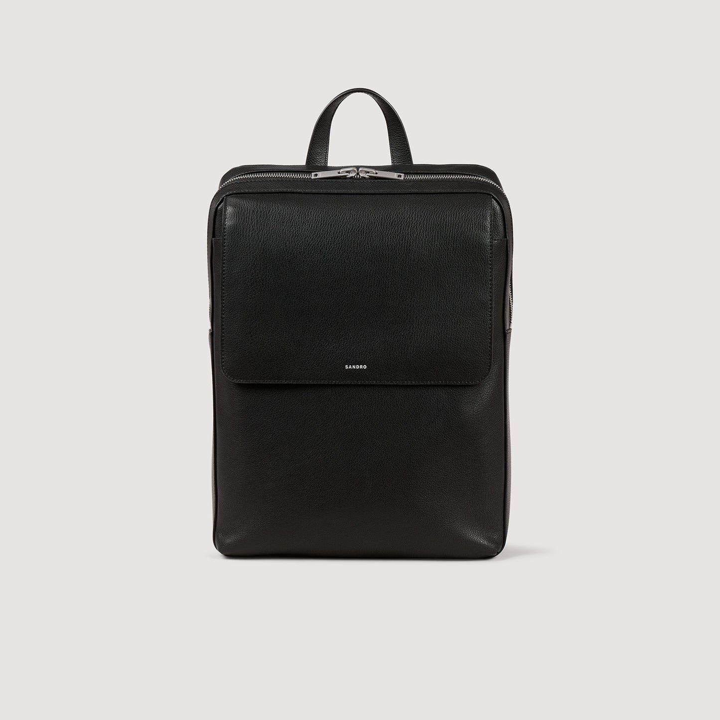 Backpack Vertical Recycled Leather Backpack Black