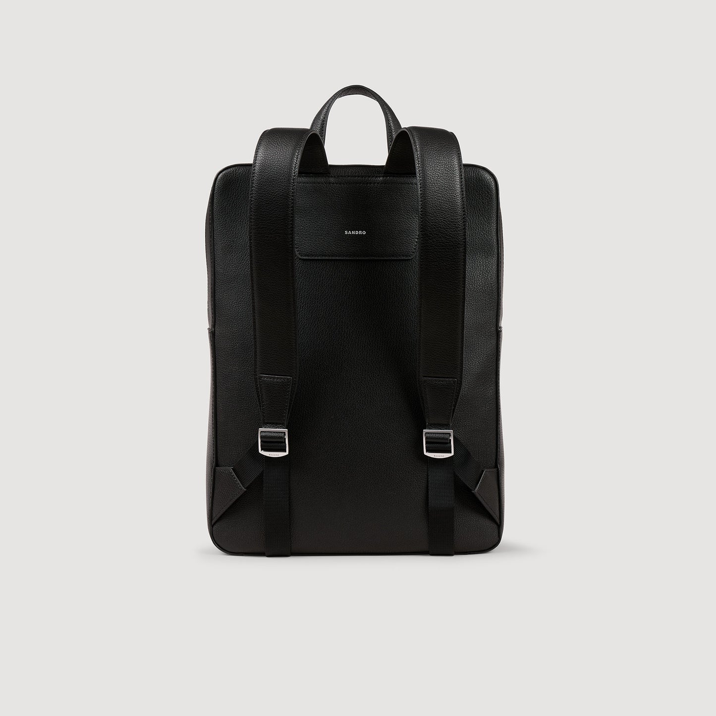 Backpack Vertical Recycled Leather Backpack Black