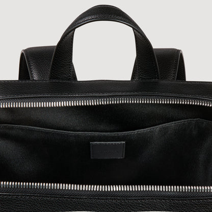 Backpack Vertical Recycled Leather Backpack Black