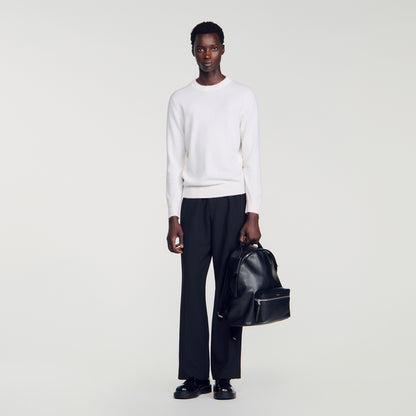 Backpack Regrain Reconstituted leather rucksack Black