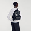 Backpack Regrain Reconstituted leather rucksack Black