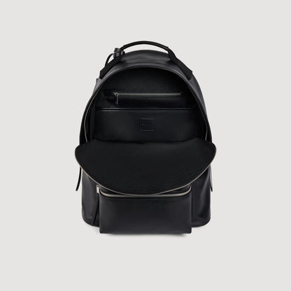 Backpack Regrain Reconstituted leather rucksack Black