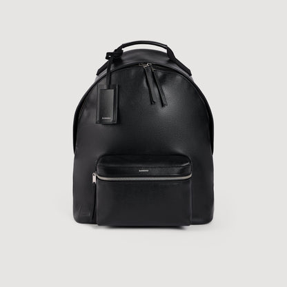 Backpack Regrain Reconstituted leather rucksack Black