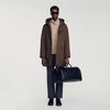 Weekender Regrain Grained leather weekend bag Black
