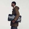Weekender Regrain Grained leather weekend bag Black