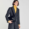 Satchel Small Small reconstituted leather bag Black